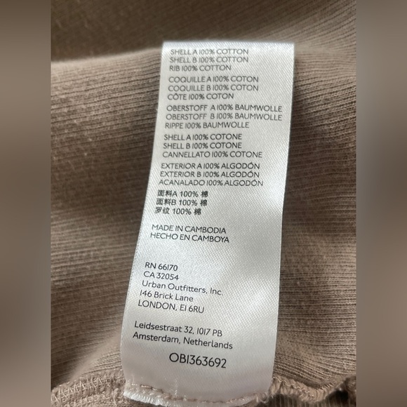 Anthropologie Pilcro Relaxed Oversized Shacket Tan Sand Shirt Jacket High-Low - Picture 7 of 9